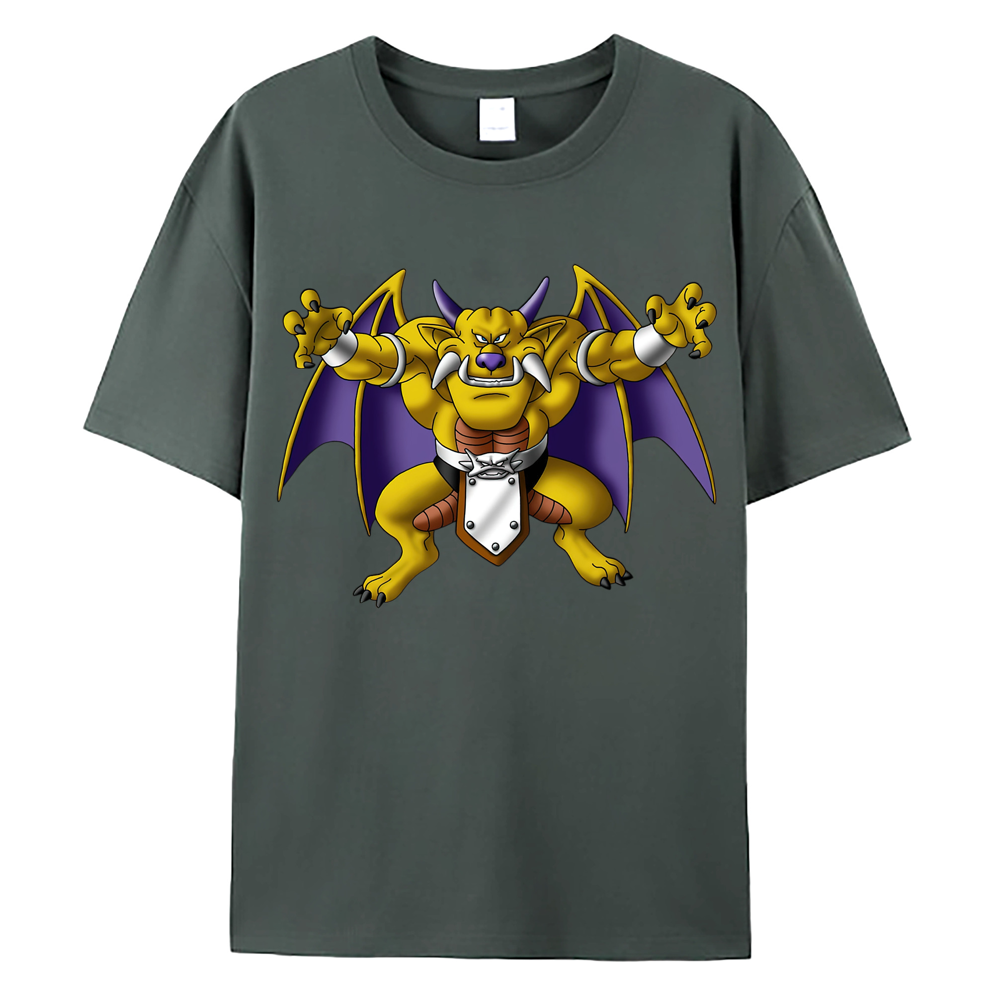 （画像用） ドラゴンクエスト Doragon Kuesuto Dragon Quest 綿100％ メンズ半袖Tシャツ｜肌触りやわらか＆通気性